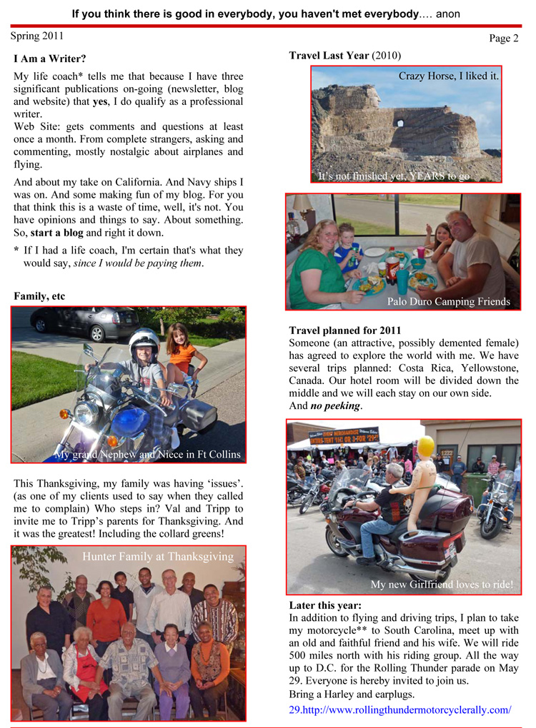BG Newsletter Spring 2011-2