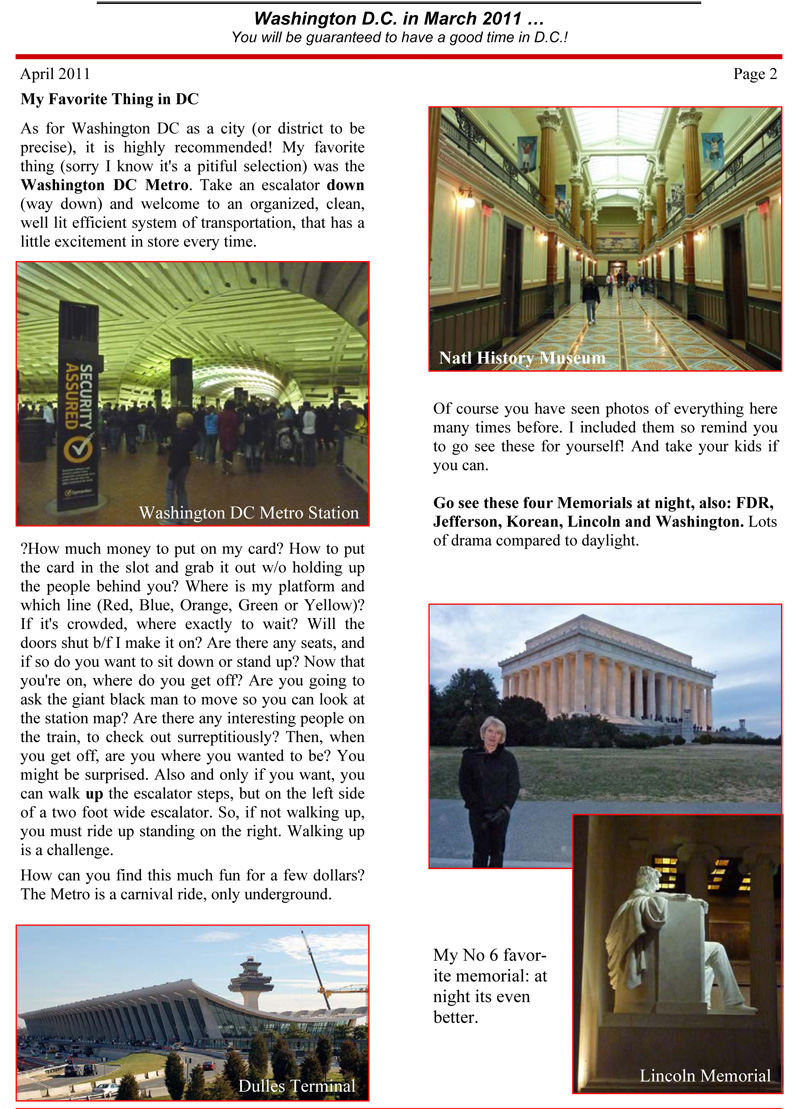 Washington DC Trip 2011-2