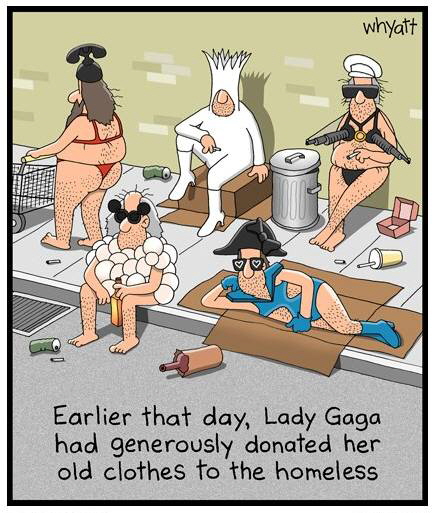 Lady Gaga Donate Clothes